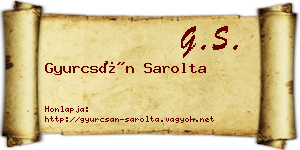 Gyurcsán Sarolta névjegykártya